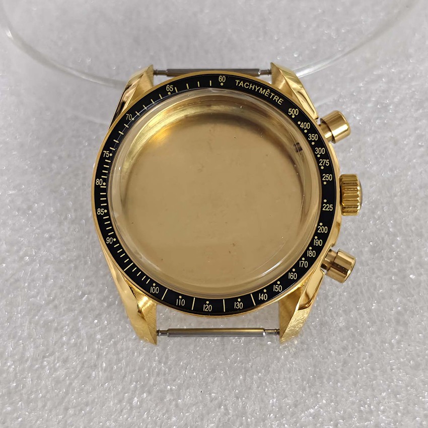 Rose Gold Quartz Watch 40mm Stainless Steel Case Fit for Japan VK63 Movement