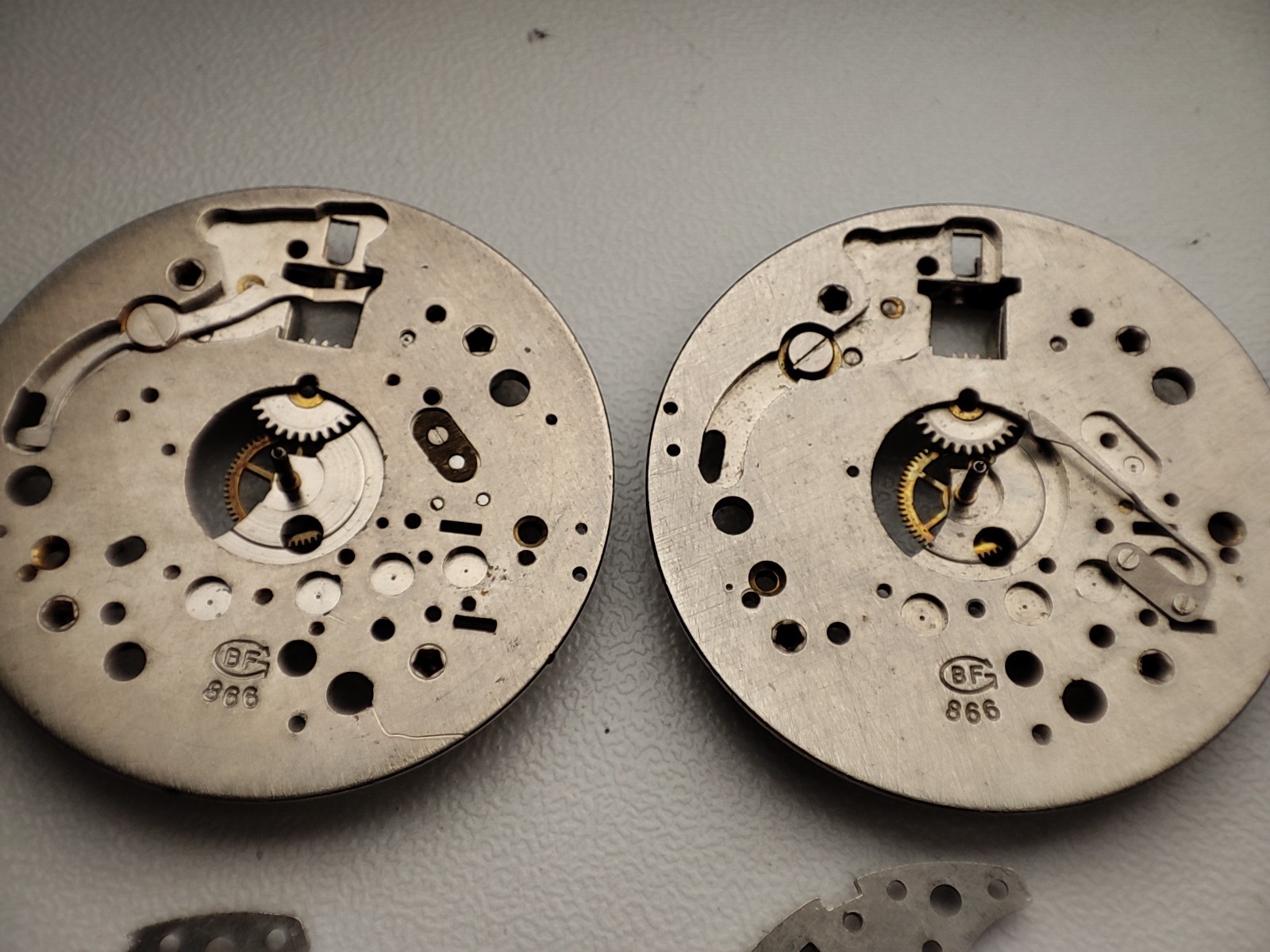 BFG 866 BFG 34 Baumgartner Watch Main Plate plate bridge Part 31mm scale