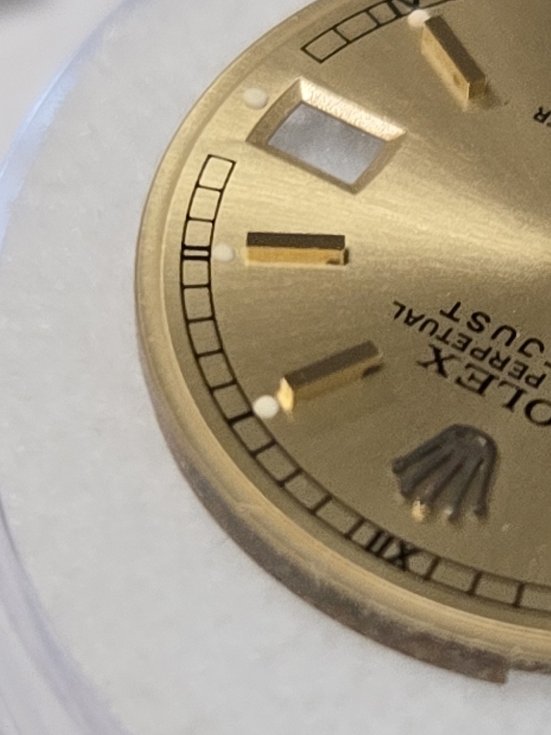 Rolex Dial,ladies 69173, 79178,Champagne, ,Gold Markers, NOS