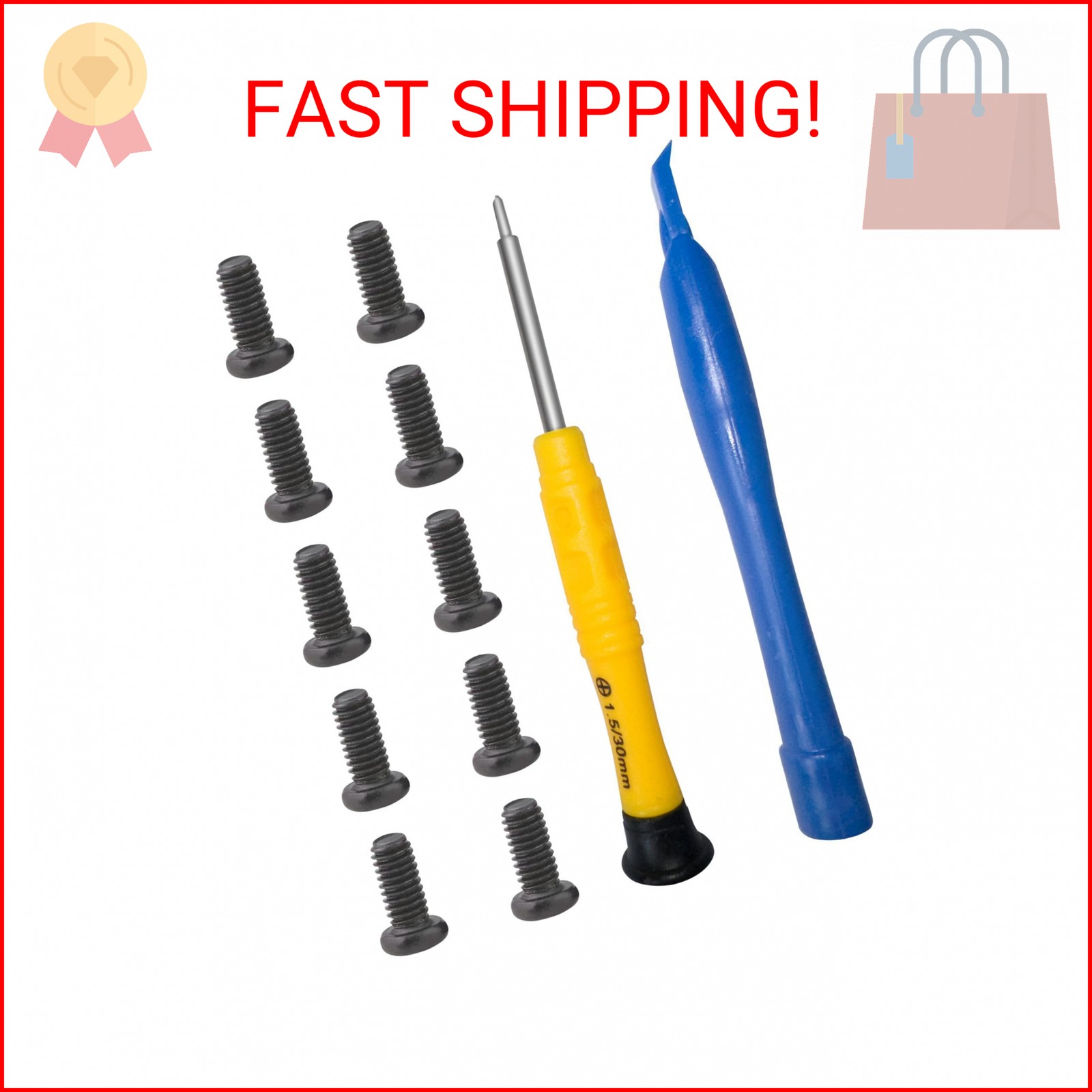 10Pcs Key Fob Screw with Repair Kit,Replacement Part 35116-SDA-A11 Compatible wi