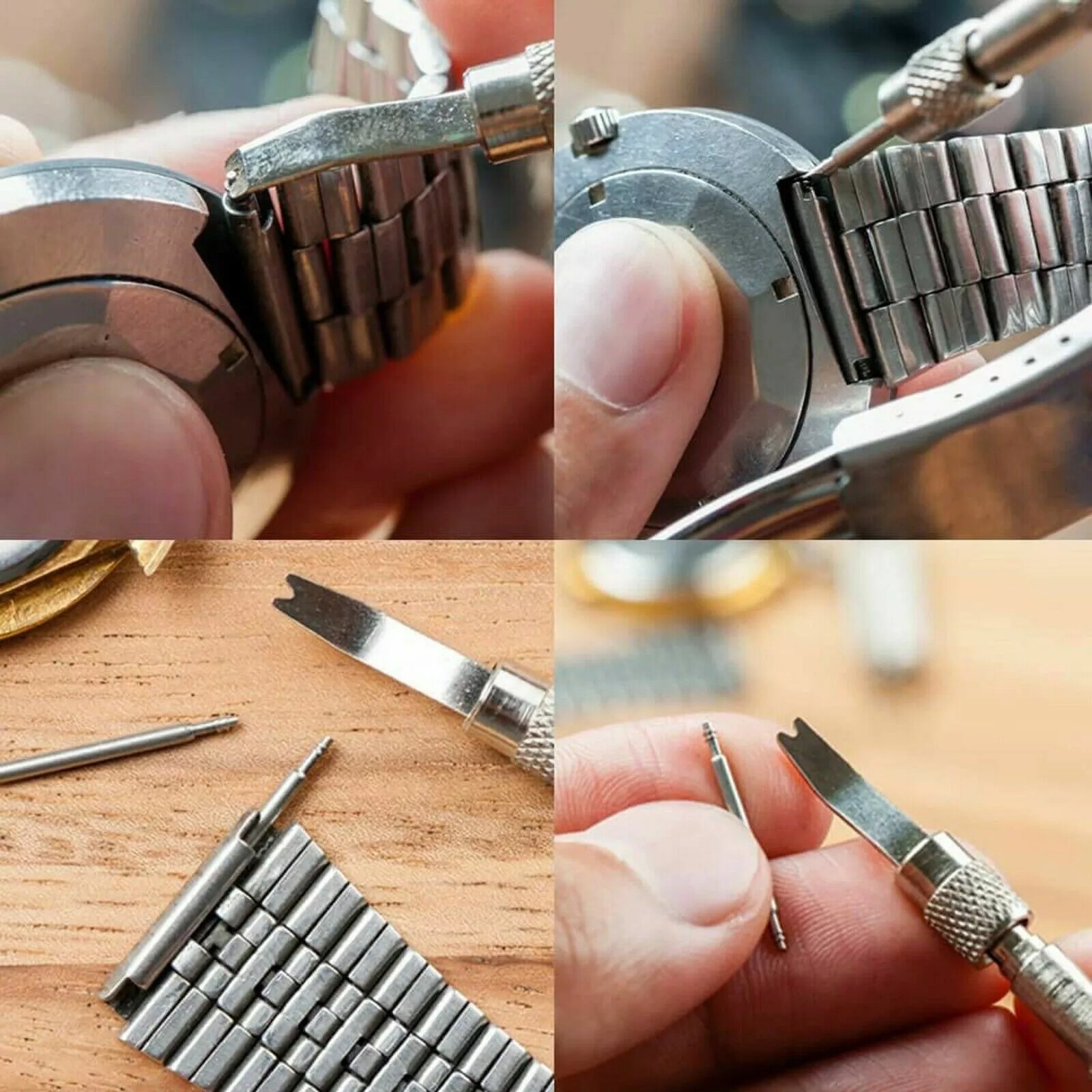 360pcs Stainlesss Steel Watch Band Pins 8mm-25mm, 1.5mm Spring Bars for Straps