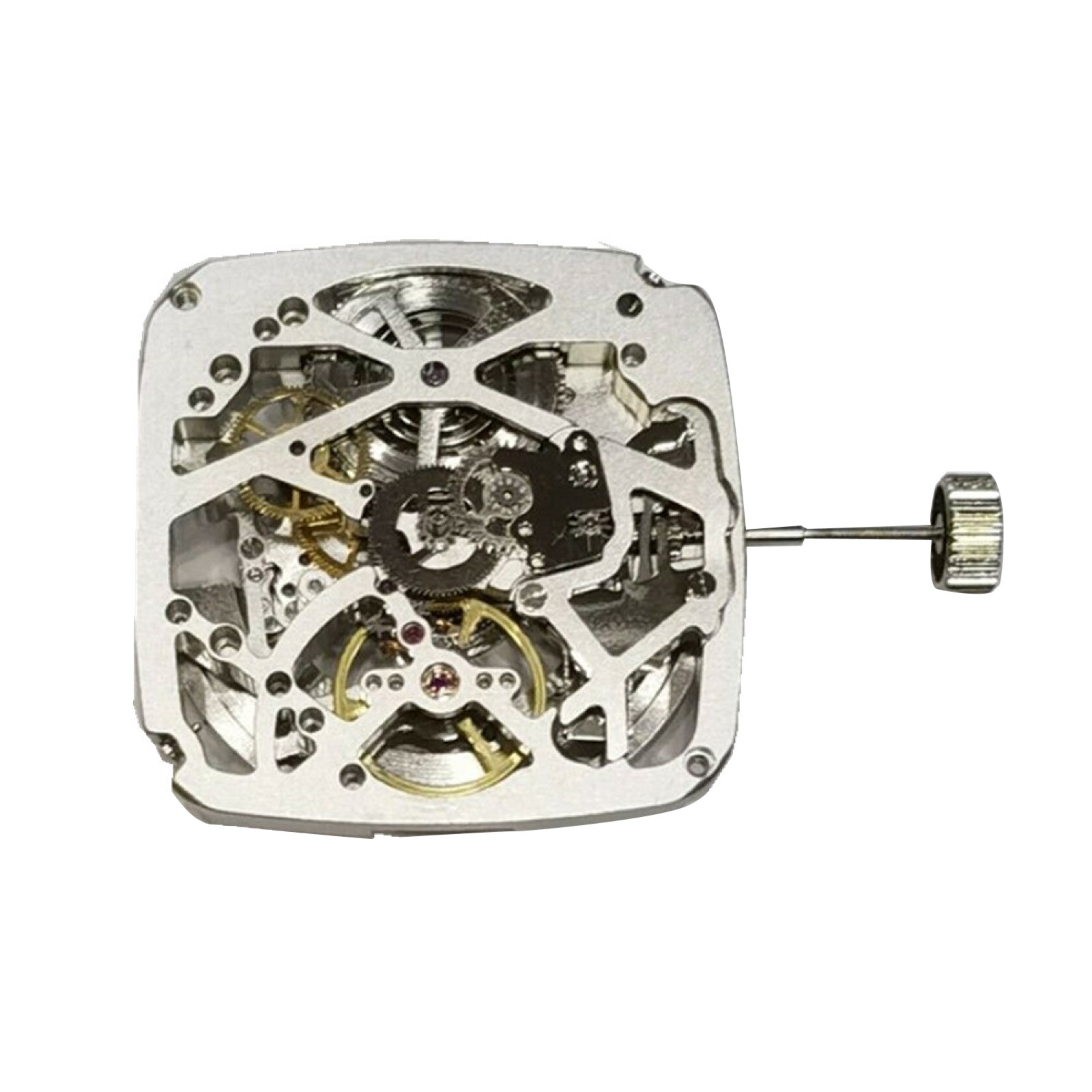 25 Jewels 3 Hands Hollow Automatic Mechanical Watch Movement For Tianjin ST25