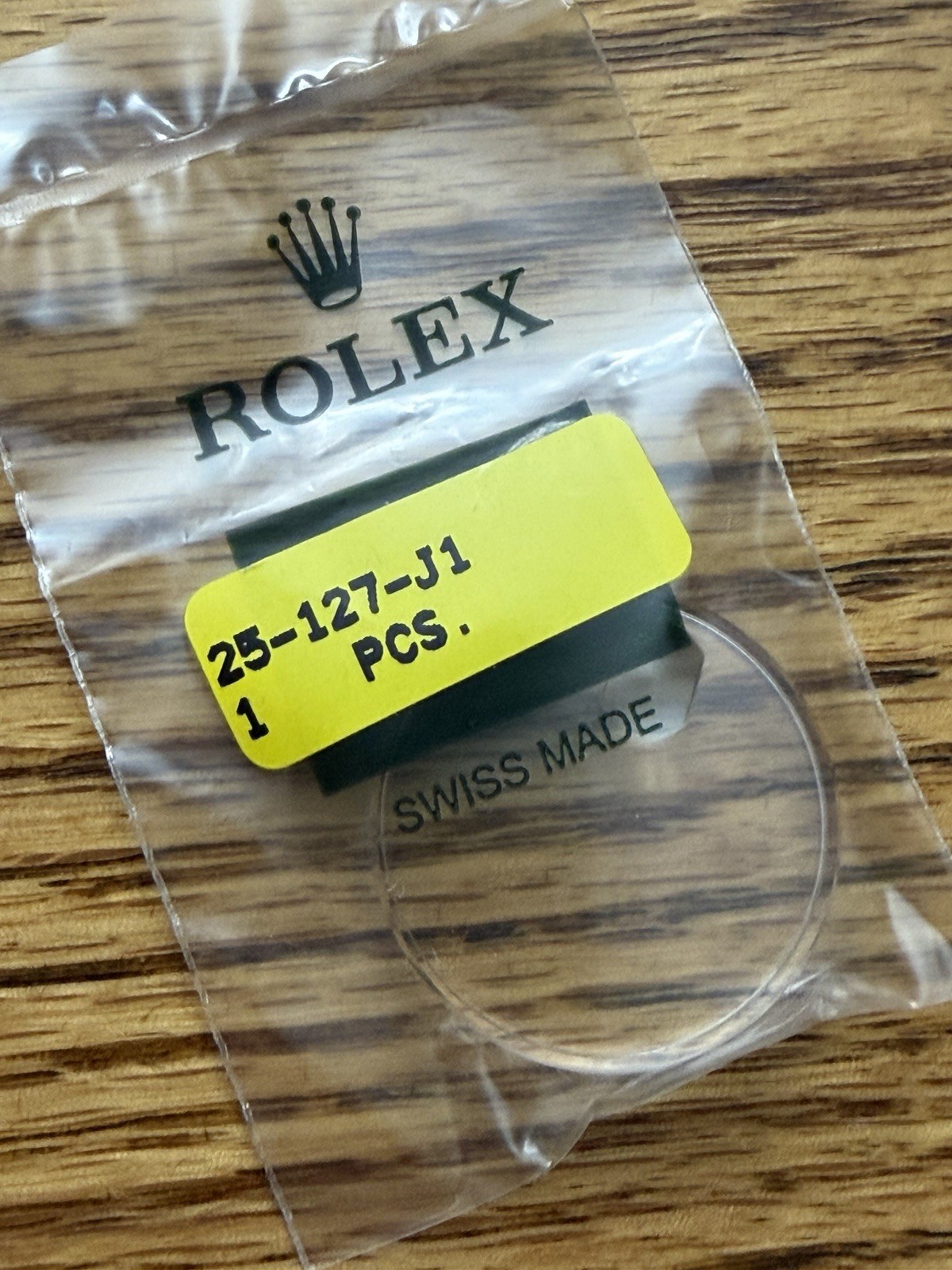 100% Genuine Rolex 25-127 Crystal Plexi Glass Submariner Date 1680 NOS