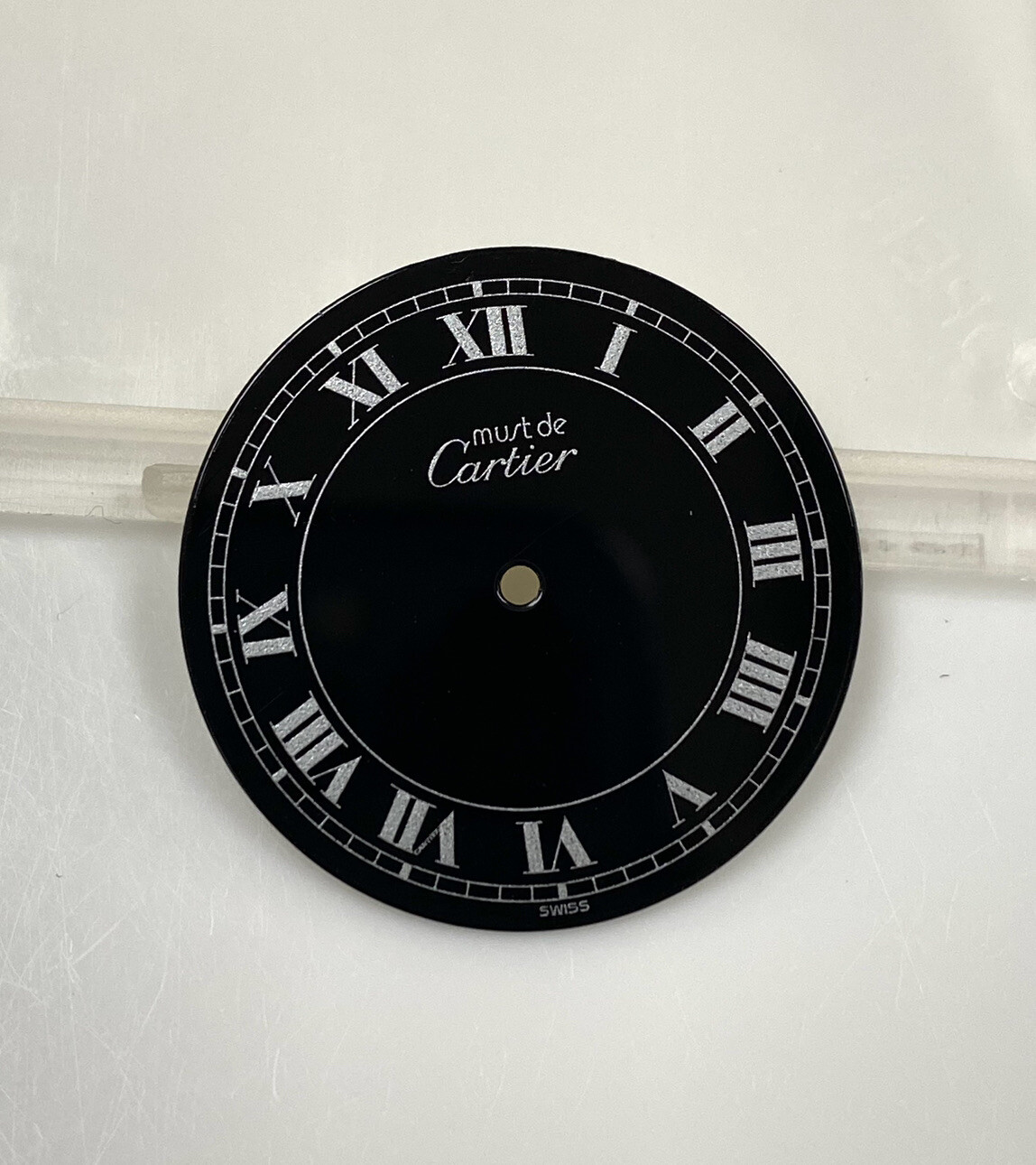 Original NOS Must De Cartier Vermeil 925 Black Roman Numeral Dial Cal. 81