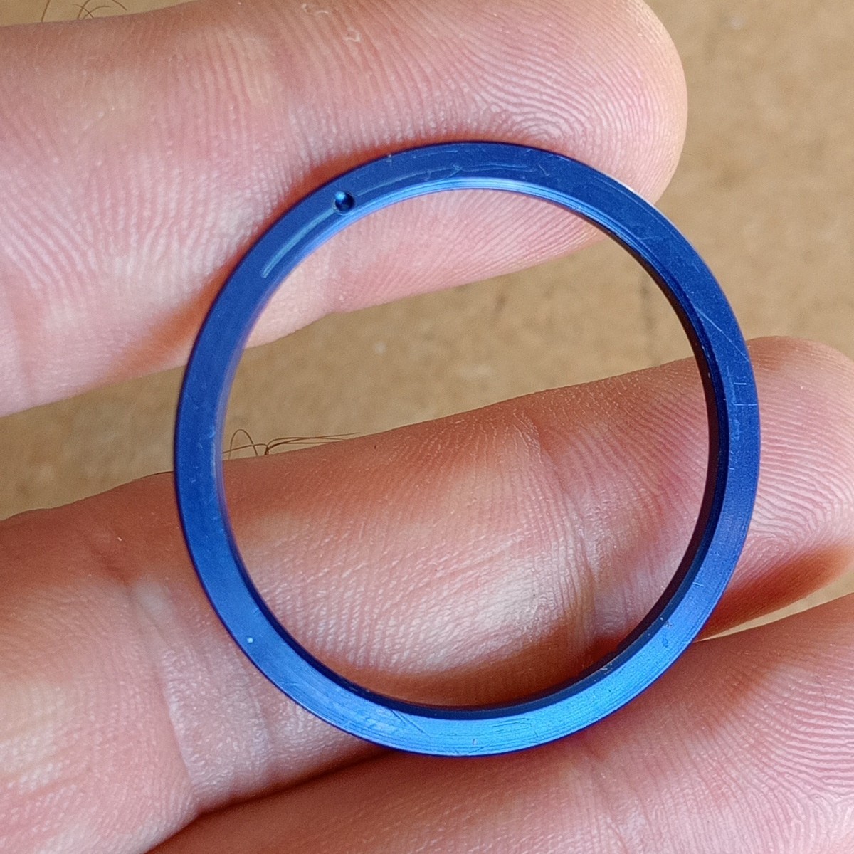 Mondia Triumph, Bezel, Bezel Insert, Blue Ø 33 mm NOS