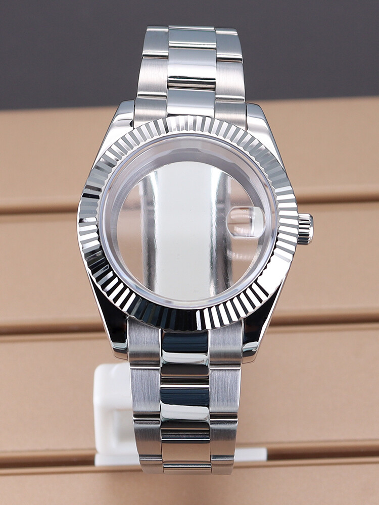 36mm/39mm Watch Case Oyster Strap Sapphire Glass For Seiko Nh35/36 8215 Movement