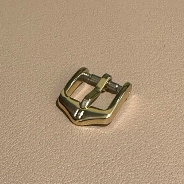 Hirsch Tradition Buckle Clasp Yellow Gold Stainless Steel 10mm BC1030-1-10