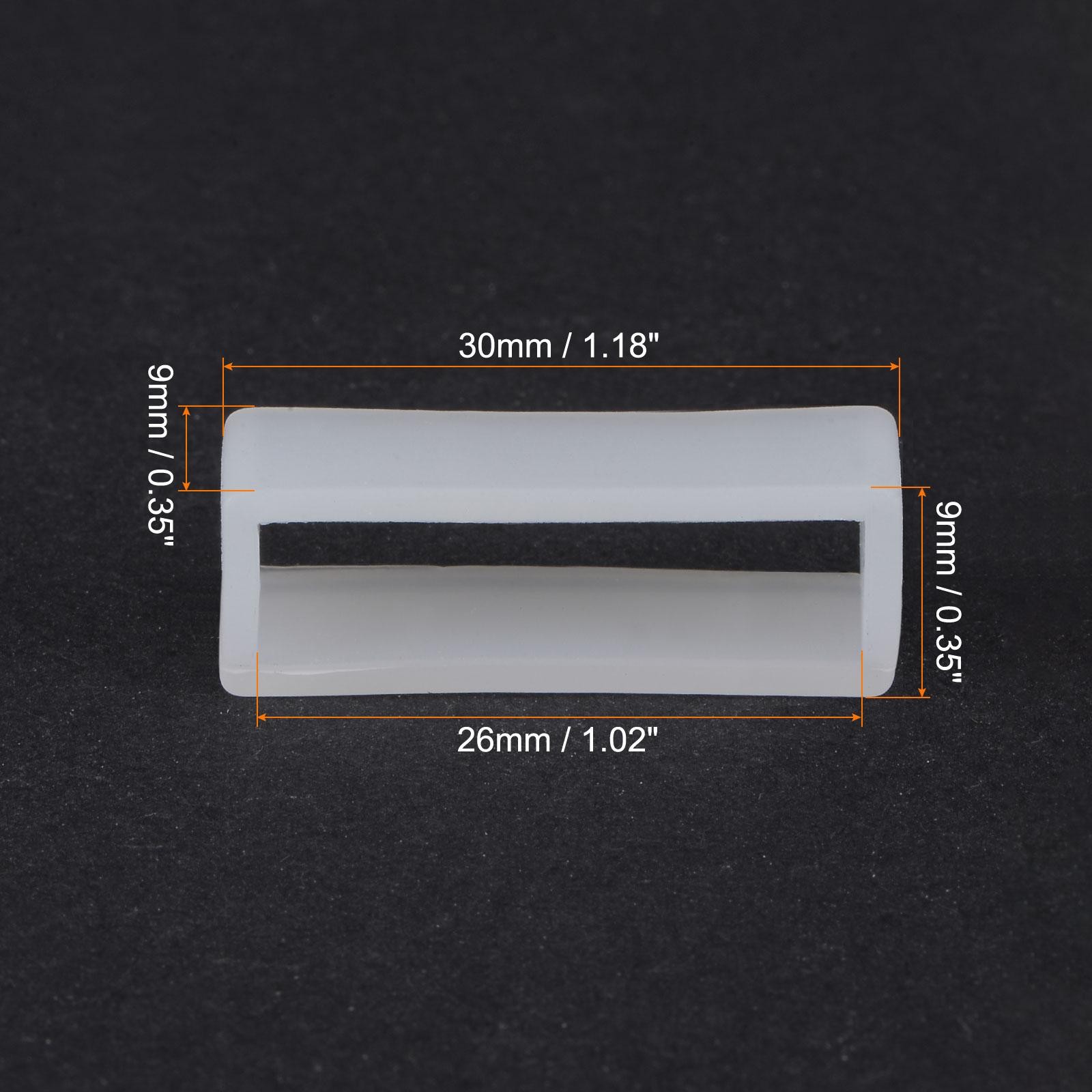 Watch strap Slots, for 26mm width watch strap, transparent 4 pcs