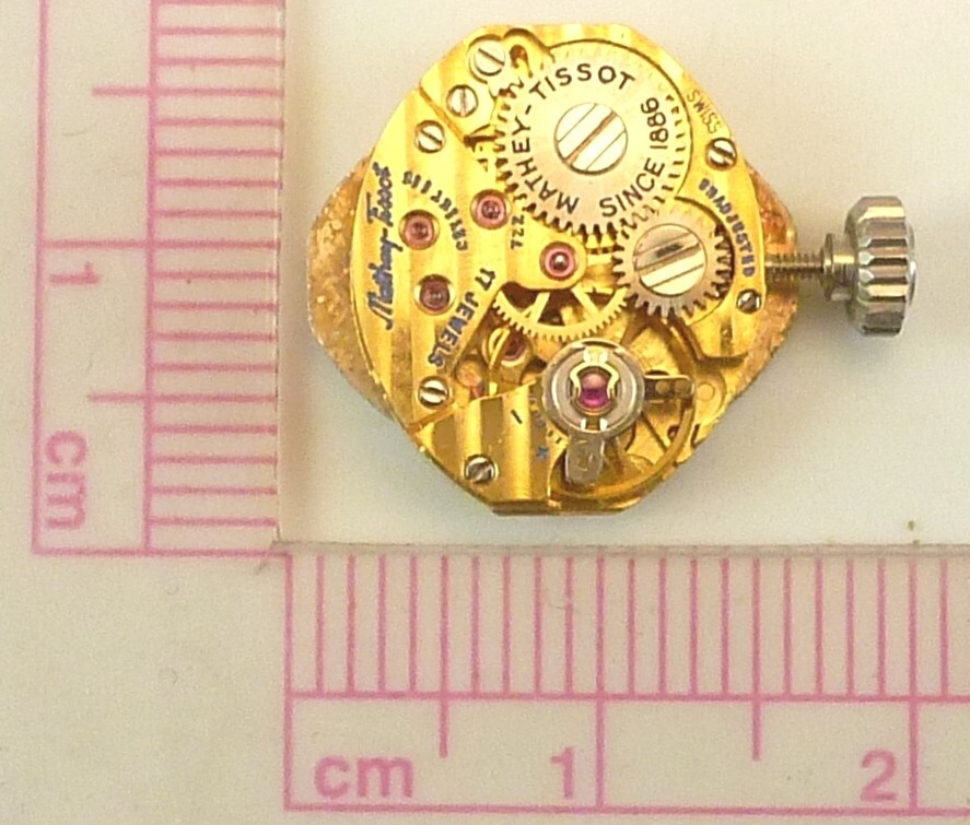 Mathey Tissot 722 Mechanical Wristwatch Movement – Parts / Repair