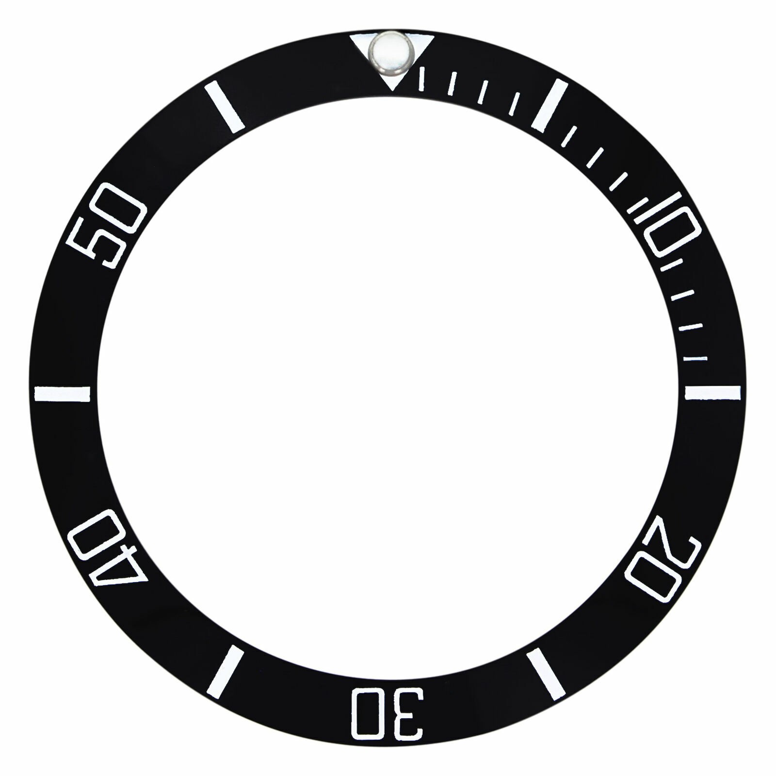 REPLACEMENT BLACK CERAMIC INSERT WITH ENGRAVED #’S 40MM X 32MM