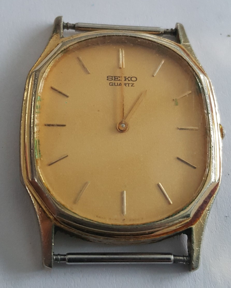Seiko Gold Plated Bezel and Case Number 7430-5128 With Dial, Hands and Crystal