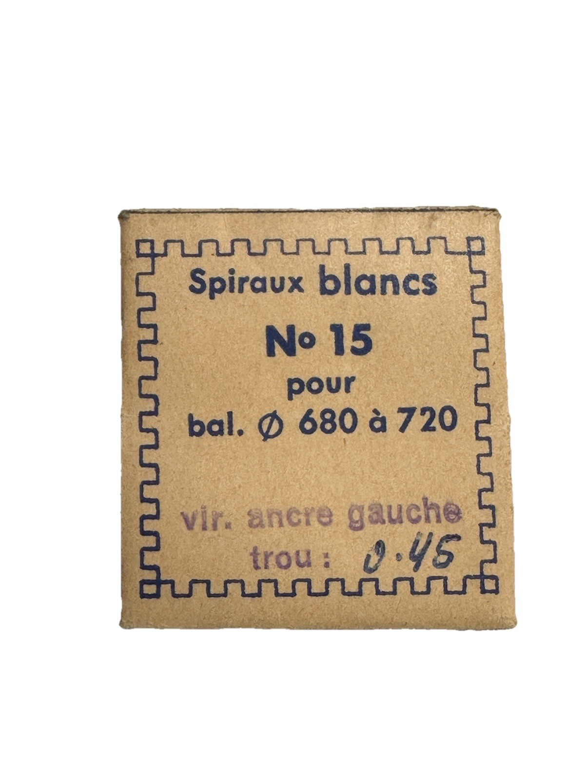Balance Spiral Spring With Roller No. 15 Vol. Ø 680 A 720