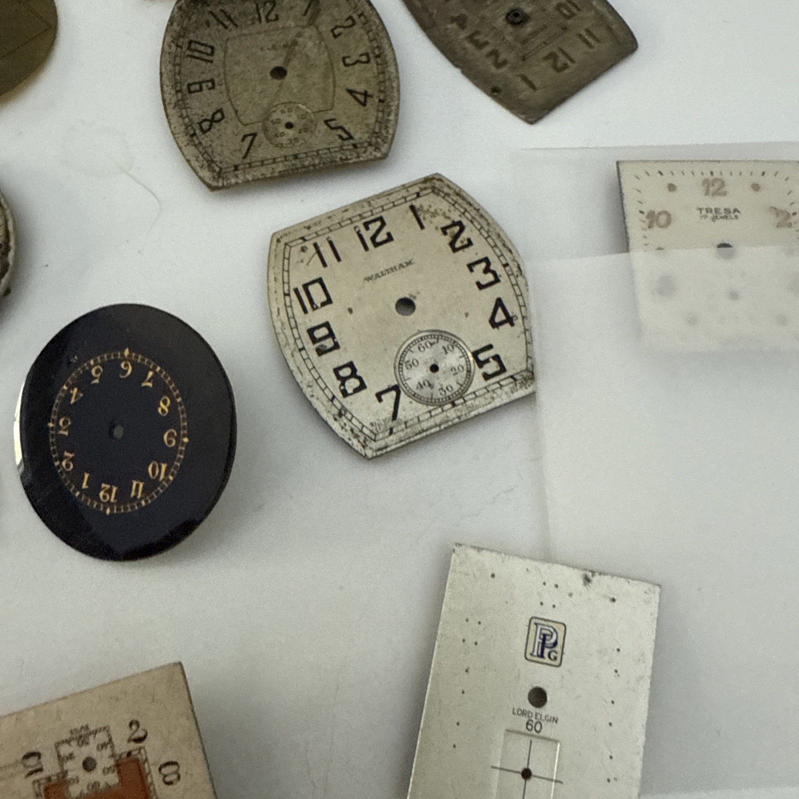 Lot Of Watch Dials (Bulova, Lord Elgin, Elgin, Waltham)