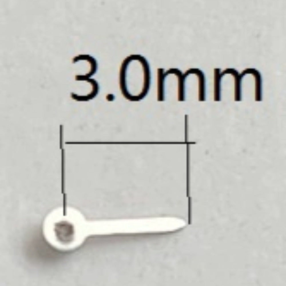 3pcs 3.0mm Silver Typical Watch Small Second Hands for Miyota JS15 Quartz