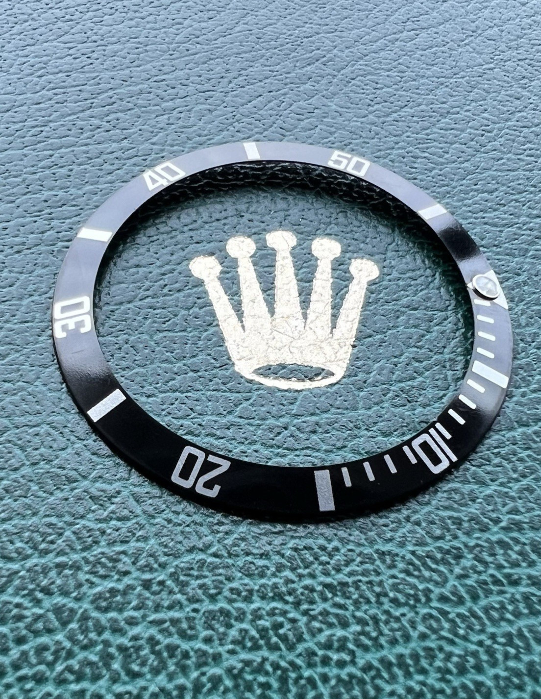 Genuine ROLEX Submariner 16610 16800 168000 “Flat 4” Black Bezel Insert -OC#1503