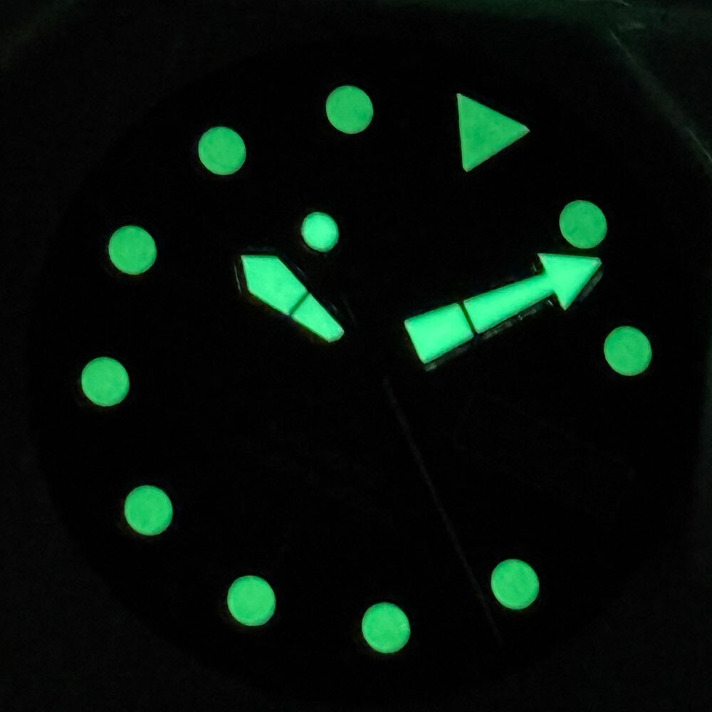 29mm Black Red Gradient Dial Luminous Marks Fit SKX Style NH36 NH36A movement