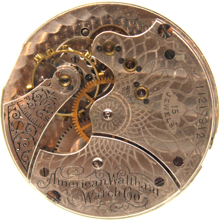 1902 WALTHAM POCKET WATCH MOVEMENT 11217912 GRADE: SEASIDE 6s 15j (OL2)