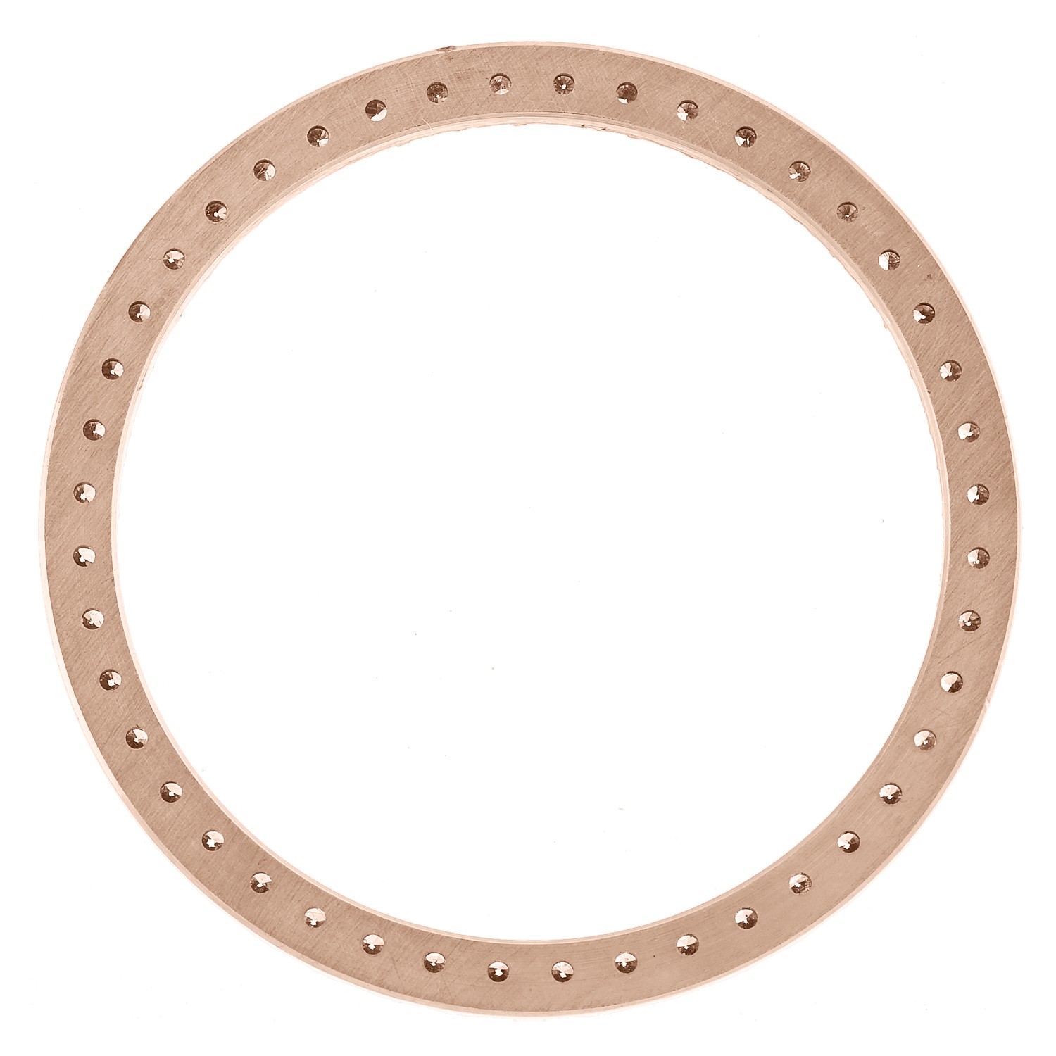 10K Rose Gold Custom U-Cut Diamond Bezel Fits Rolex Day-Date 36mm Watch 1.70 CT.