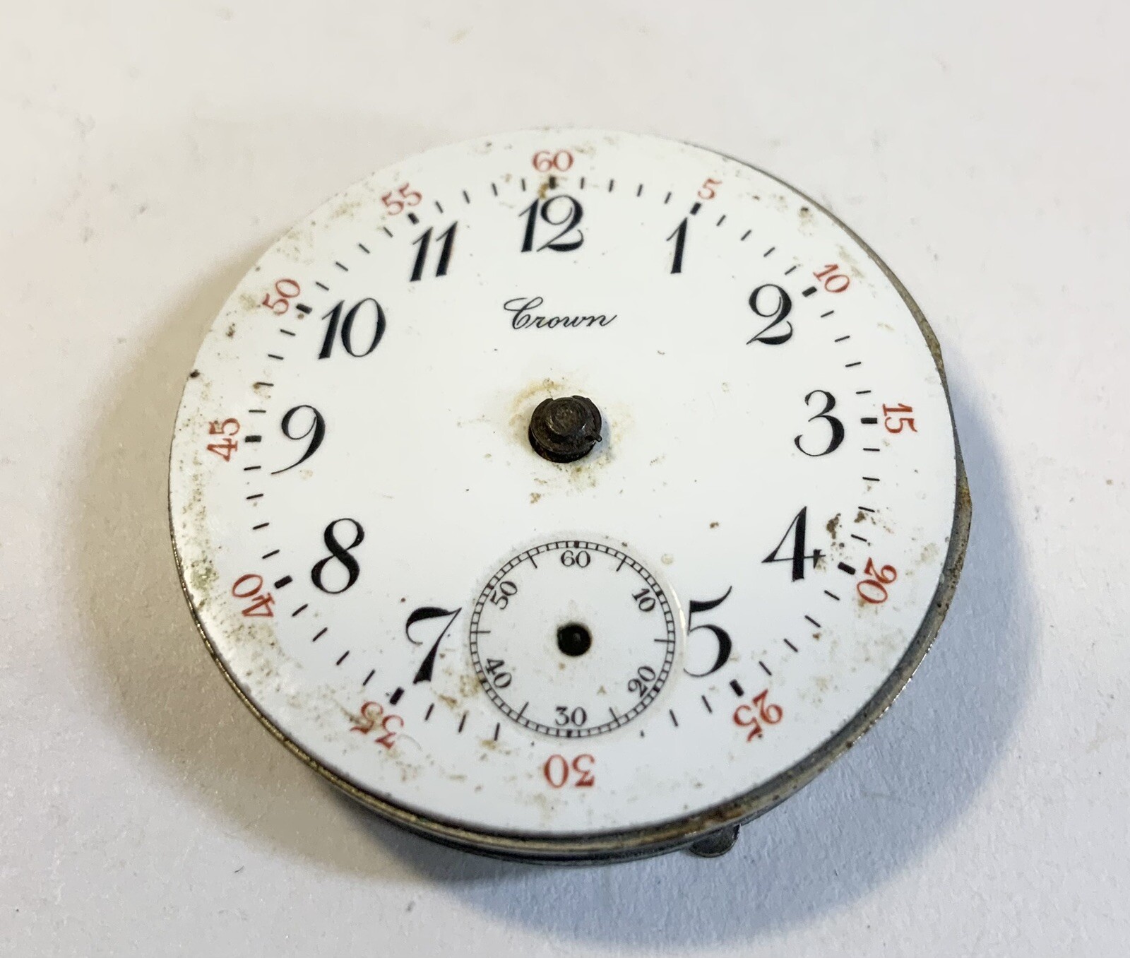 1911 New York Standard Crown 730 Pocket Watch Parts Movement 3/0 7J 53261 28mm