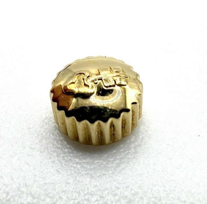 New Genuine Corum 99.810.31 Waterproof 3.9mm 18k Yellow Gold Crown Part