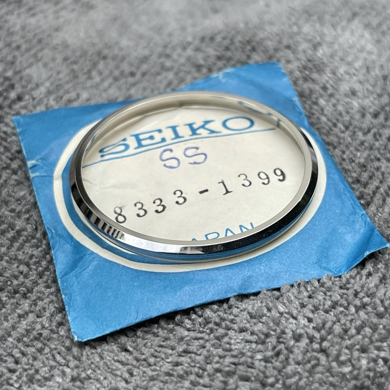 NOS GENUINE BEZEL FOR SEIKO5 ACTUS 7019-7060 7019-7070 /7430 7006-7220 /7159 SS