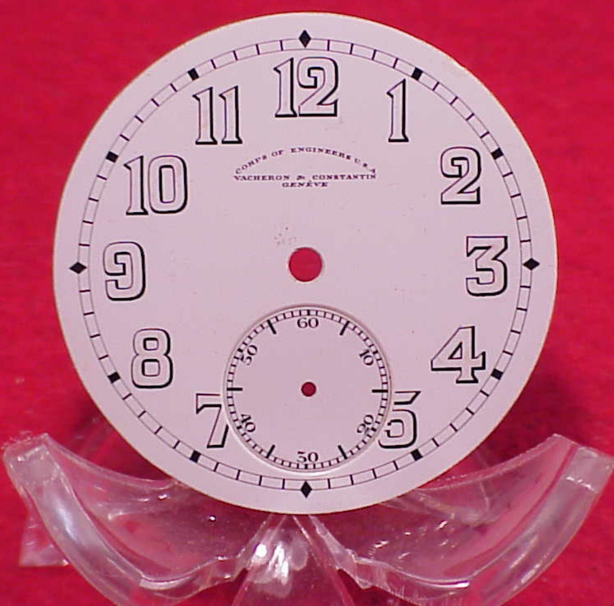VINTAGE VACHERON & CONSTANTIN CORPS OF ENGINEERS WW2 POCKET WATCH DIAL 42.96MM
