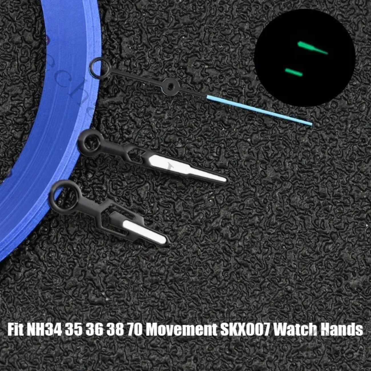 C3 Green Luminous Watch Hands for NH35 NH34 NH36 7S26 4R35 Movement