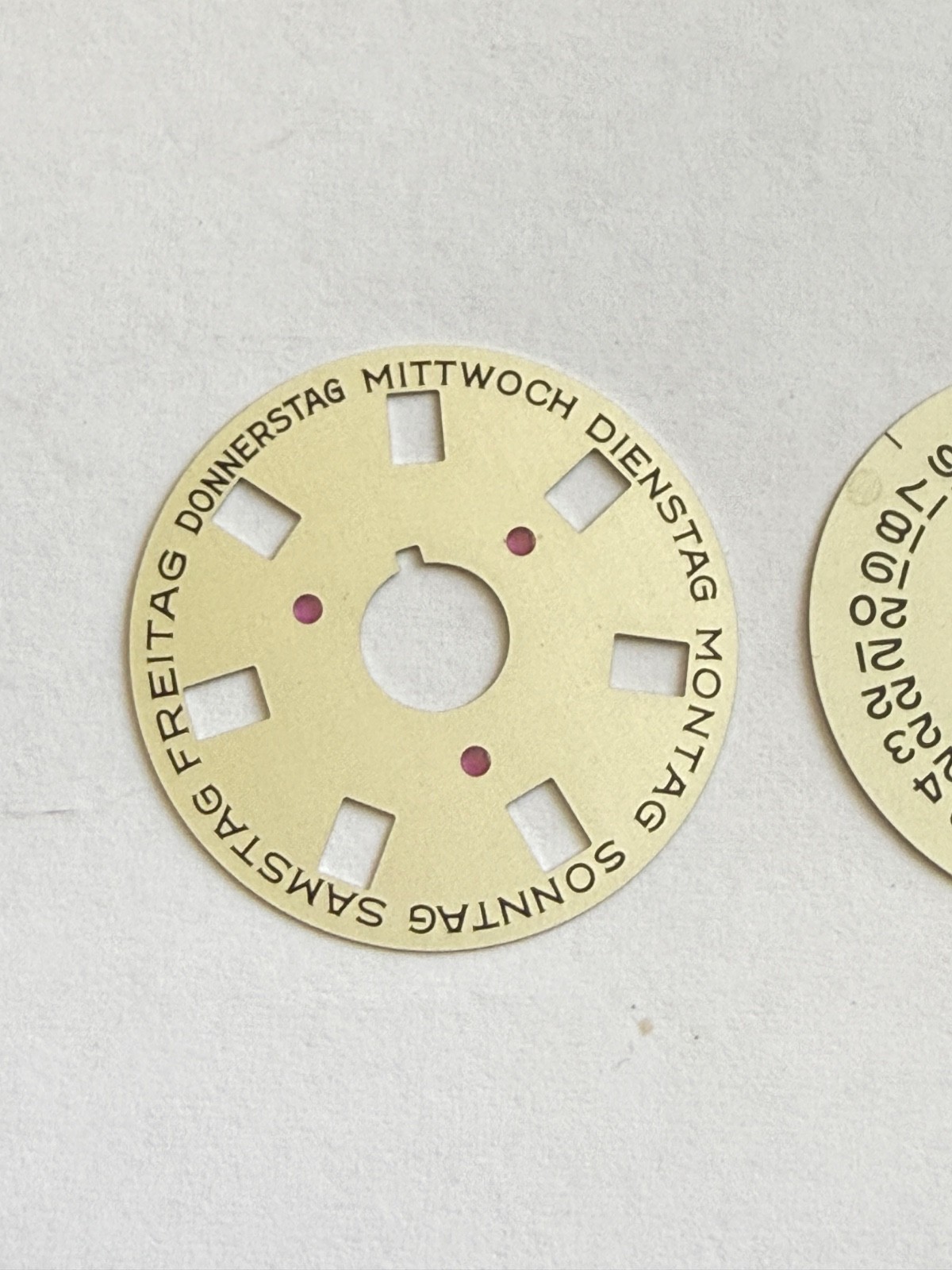 Rolex 1555-1556 Deutsch Indicator Disc Date DAY-DATE Champagne 1803 1802 1807