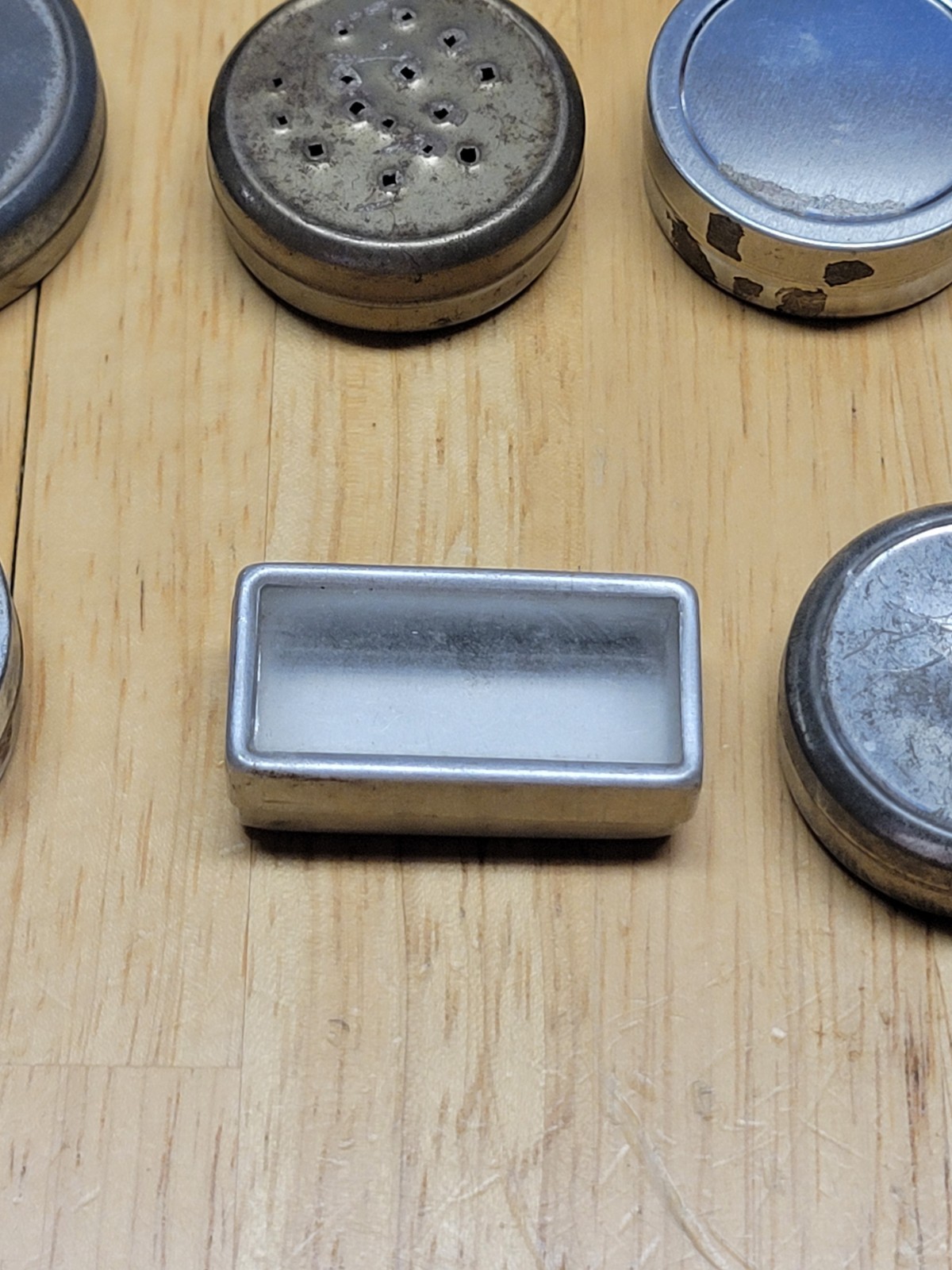 11 Watchmaker Tins for Parts or Movements Complete with Lids 2” Wide LT3