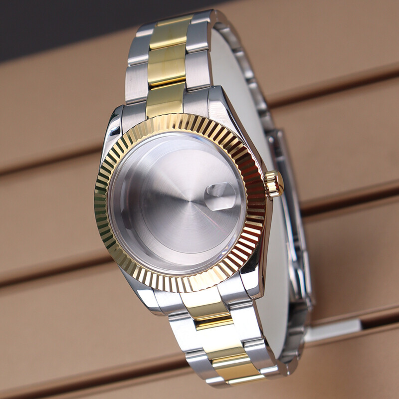 36mm/40mm Diver Swim Watch Case strap Convex convex groove bezel Sapphire Glass