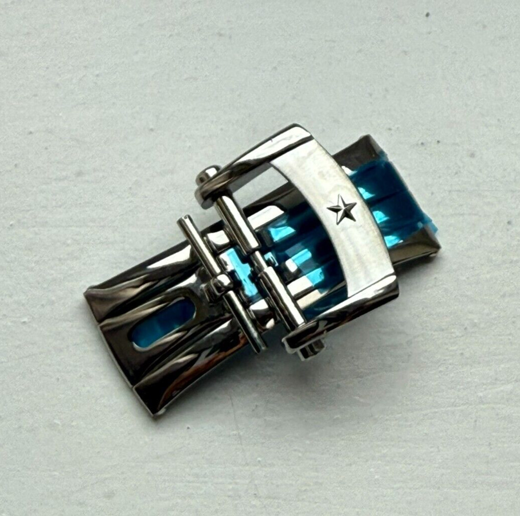 Genuine Original Zenith Deployment Deployant Steel Clasp Buckle for 18mm Strap