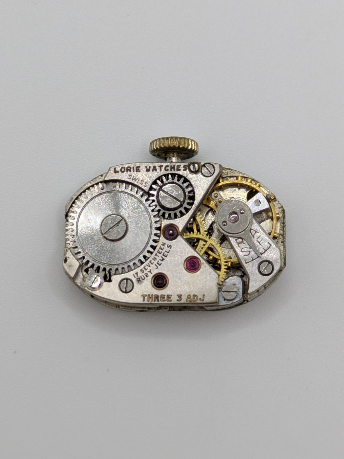 FHF 80 17 Lorie Ruby Jewel Manual Watch Movement Swiss Faulty 15mm