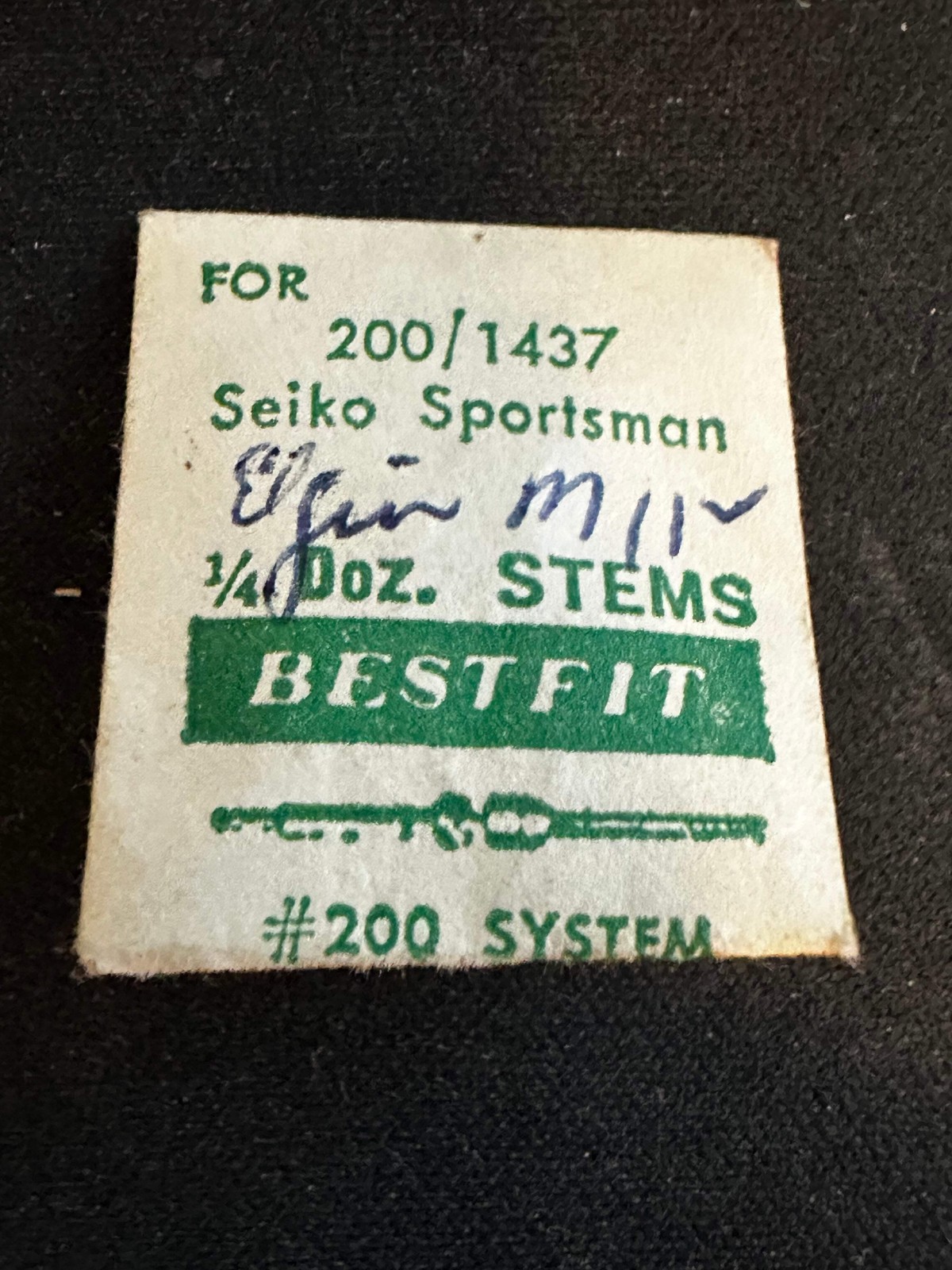 Lot of 2 BESTFIT Stems for Seiko Sportsman – new in envelope