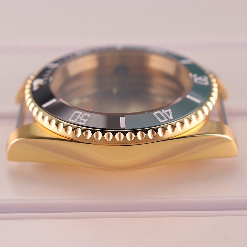40mm diver Watch Case Cyclops Sapphire Glass For Seiko NH35 Mechanical movement