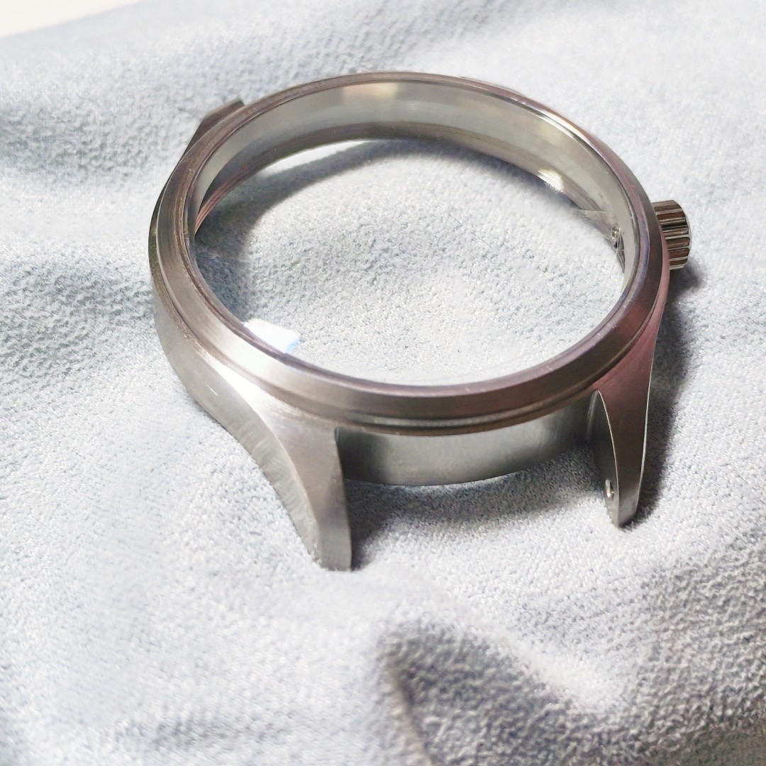 DIY 40mm Stainless Watch case+Leather Strap For ETA 2824 Movement