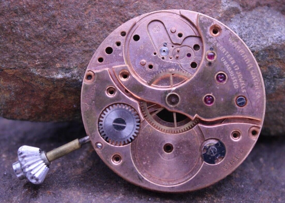 WAKMANN WATCH Co. SWISS POCKET WATCH MOVEMENT 17j 32A 41.5mm #3057 (A5)