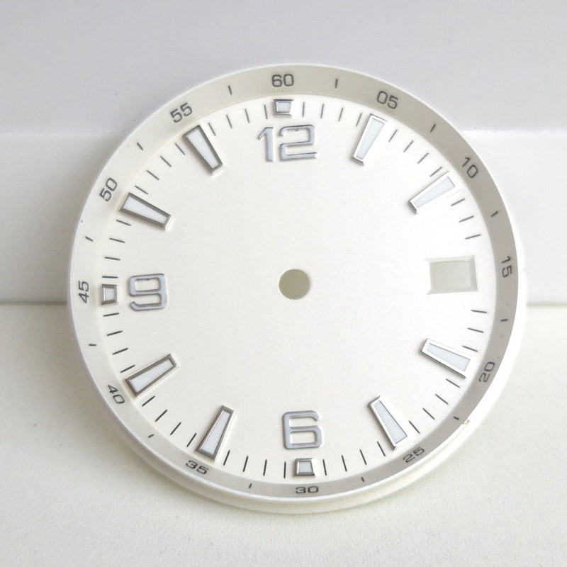 31mm Black White Watch Dial Green Lume for Nh35 Movement Watch Accessories