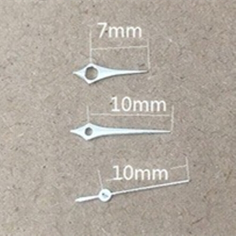 6-10mm Polished Silver No Lume Watch Hands for Epson TMI VJ12 Quartz Movement