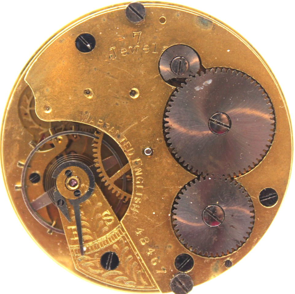 ENGLISH LEVER POCKET WATCH MOVEMENT 48467 42.8mm 7j (DO2)