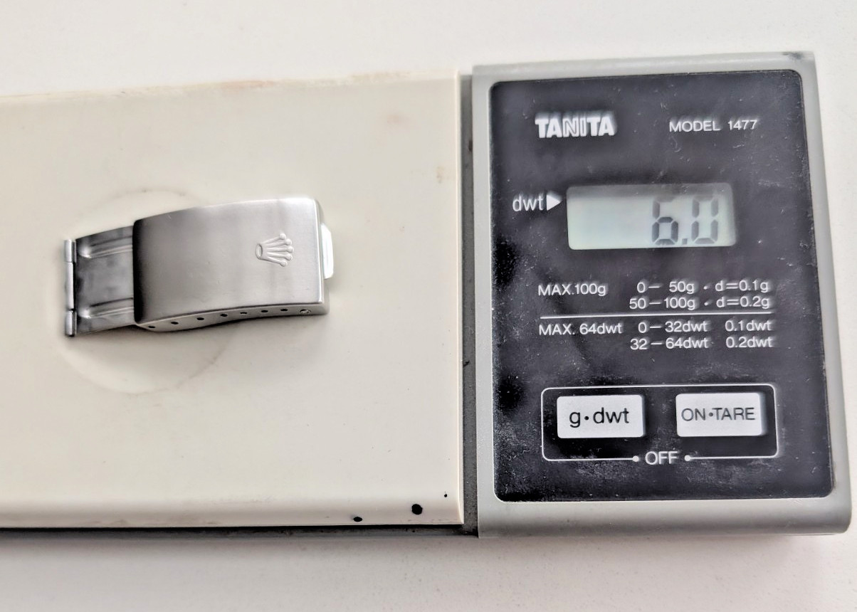 ROLEX BUCKLE 62523-H18 CODE M11 1998 FOR 20MM JUBILEE.