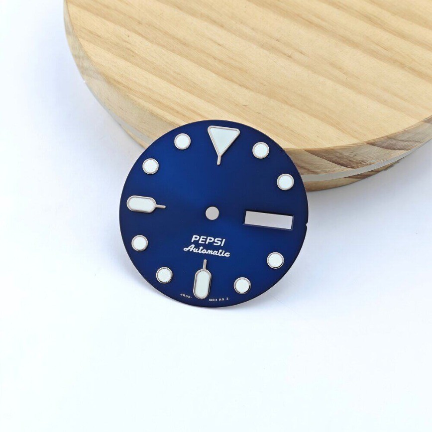 New No/S Logo NH35 Dial 28.5mm Blue SK007 Fits NH34/35/36 Movement Watch Parts