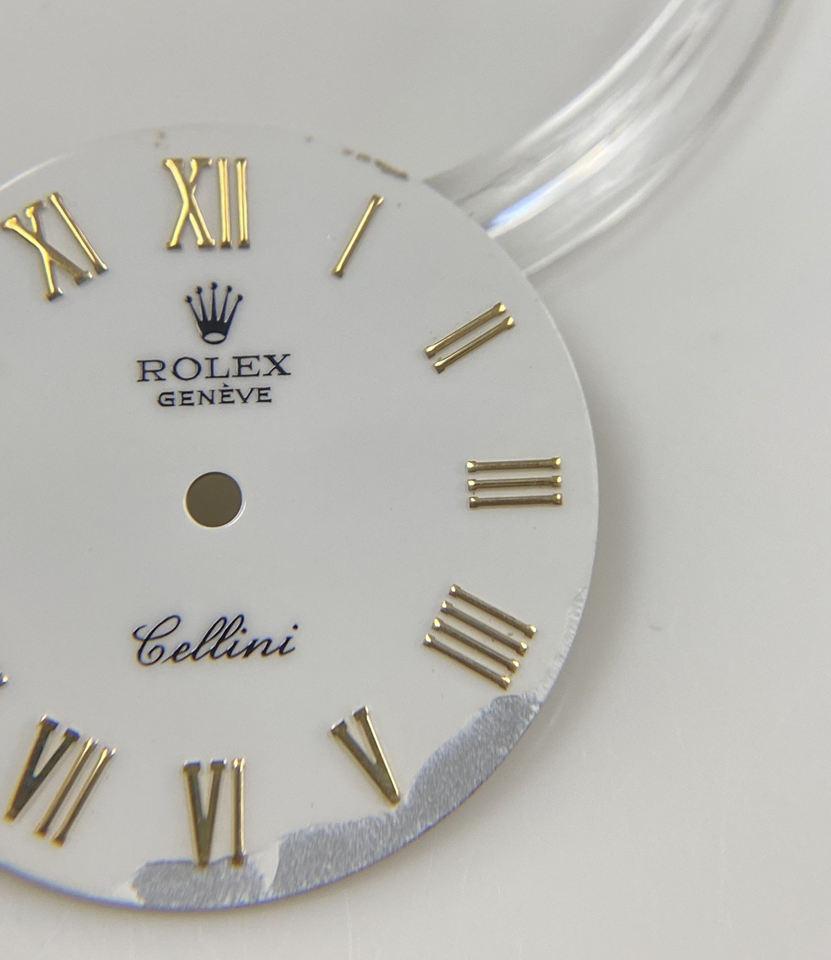 Genuine Rolex Cellini 5109/8 White /Gold Roman Cal. 1600 1601 Dial