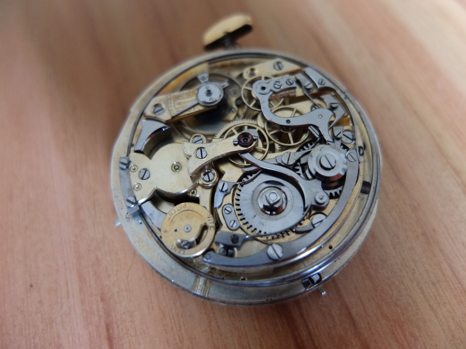 Chronograph Repeater Calendar Moon Phase Movement Pocket Watch