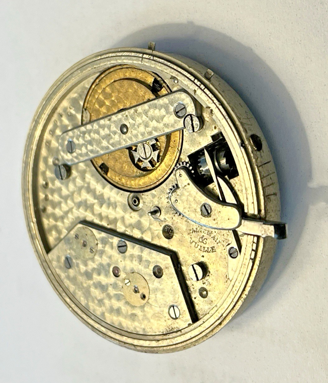 AUGUSTE SALTZMAN 45.22mm POCKET WATCH MOVEMENT RUNNING FREE SHIPPING