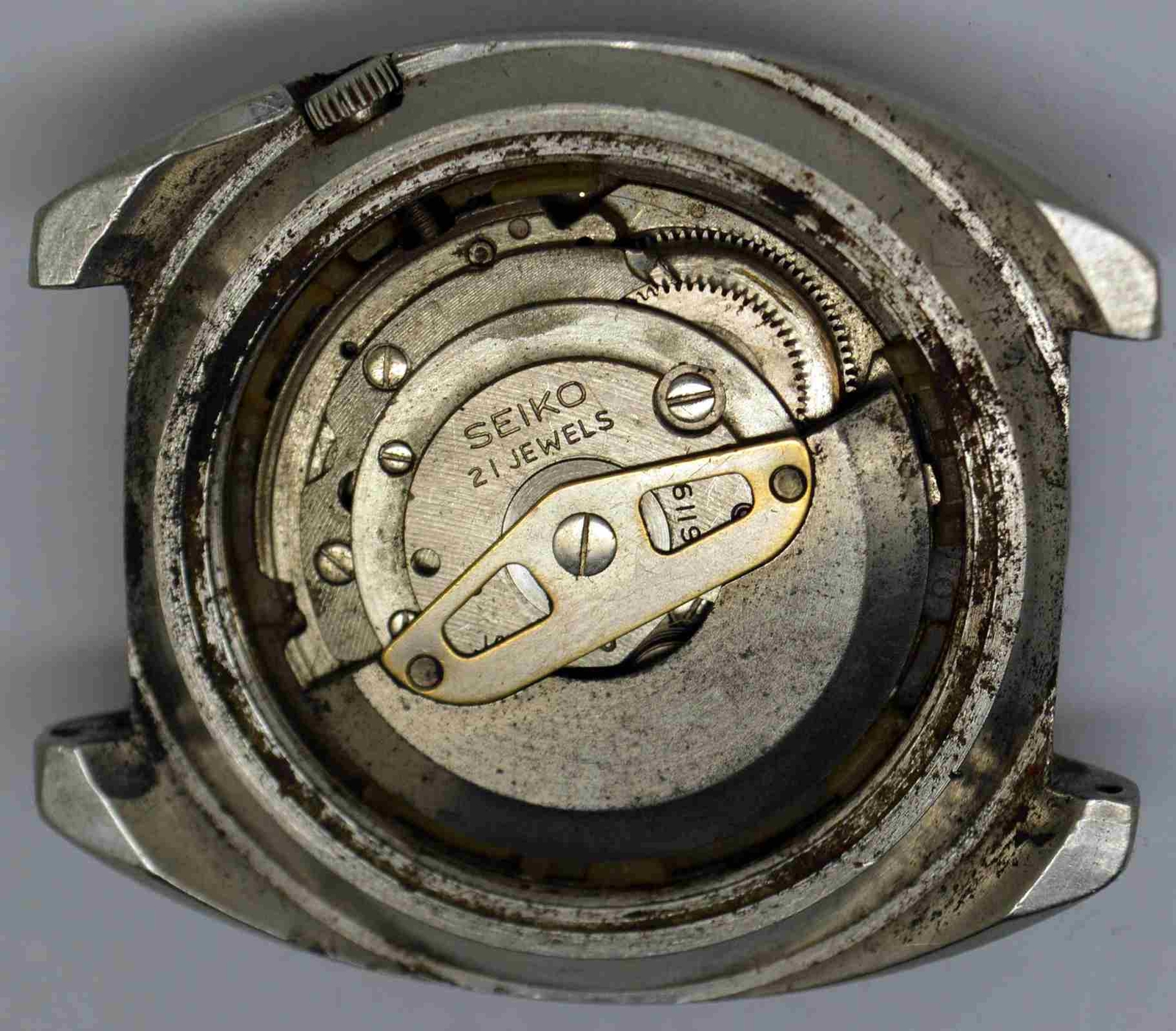 VTG SEIKO Steel Wristwatch. Cal: 6119C. For Service