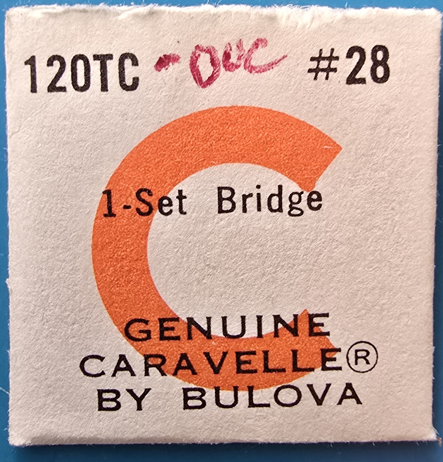 Caravelle Cal. 12OTC #28 Setting Bridge NOS