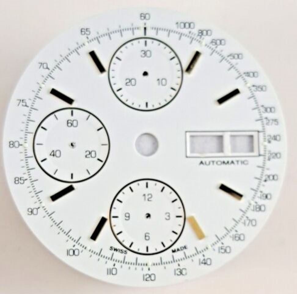 VALJOUX 7750 Chronograph Dial Day-Date 3 o’clock 31,50 mm Gold Index Luminous