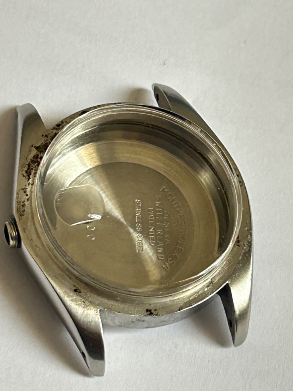 Vintage Rolex men Oyster Date Perpetual steel case Ref 1500 without bezel