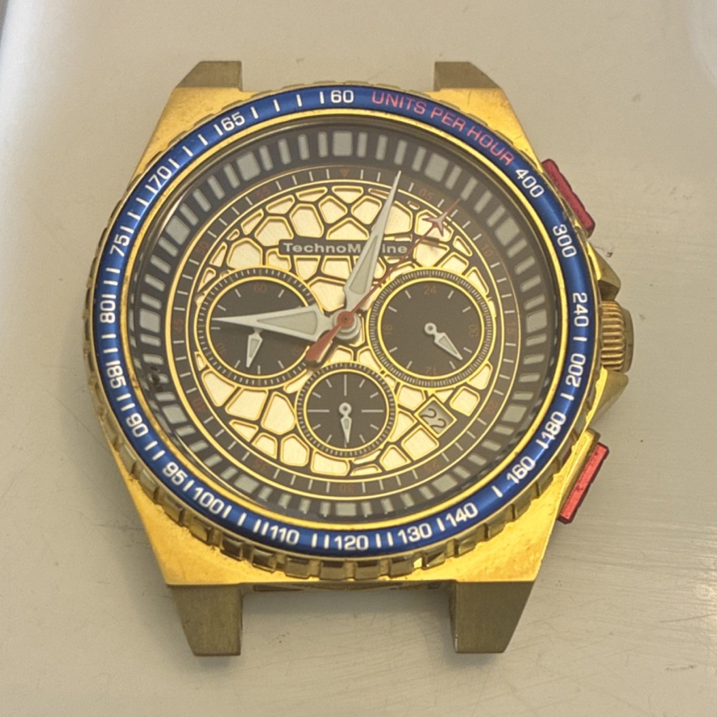 TechnoMarine Gold Stainless Steel Watch Case TM-318087