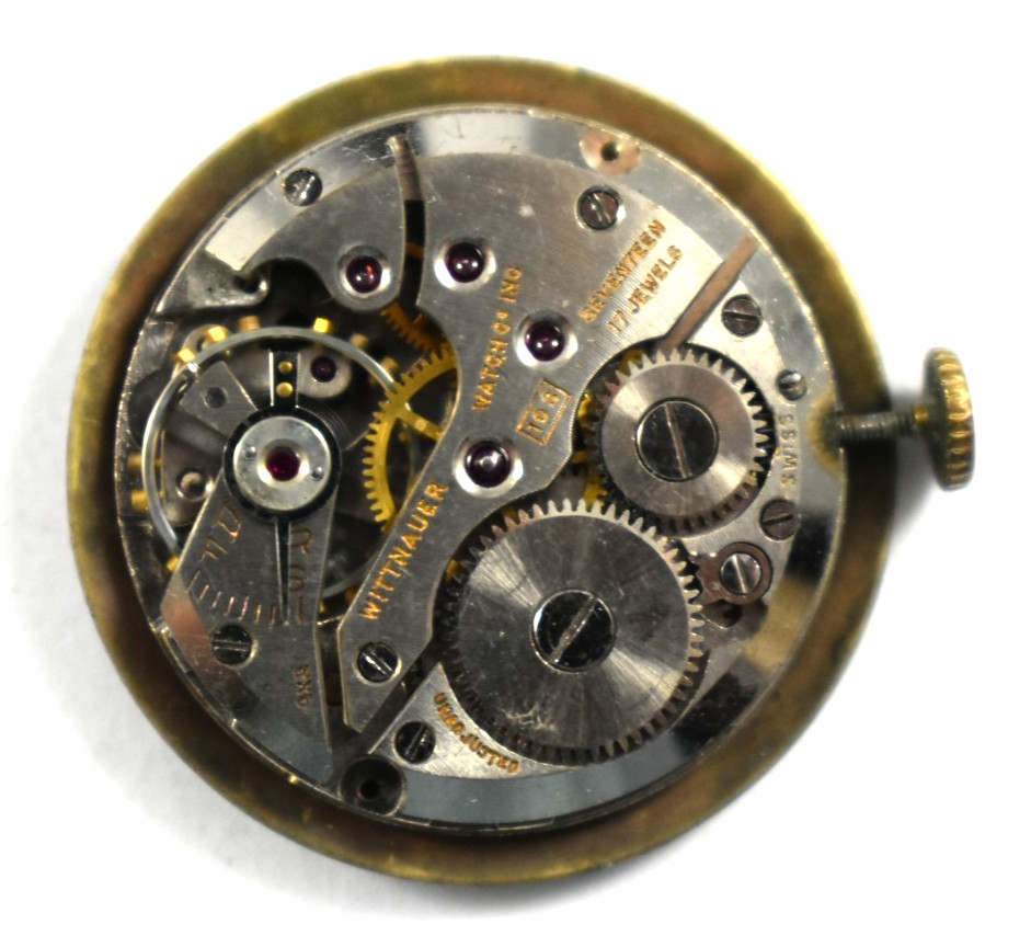 Vintage Wittnauer Manual Wind 17J 10S Wrist Watch Movement lot.k6